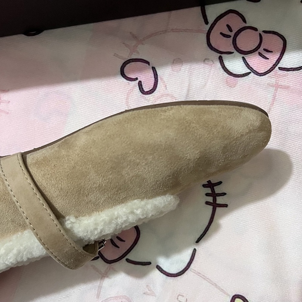 Alaia Lambswool Mary Jane Flats - Picture 7 of 8